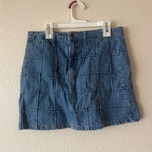 Forever 21 Blue Denim Mini Skirt
